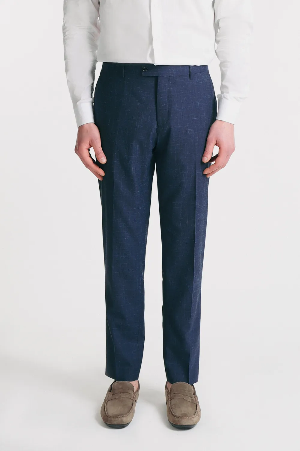 Sonny Bono Comfort Fit pantalone blu elasticizzato