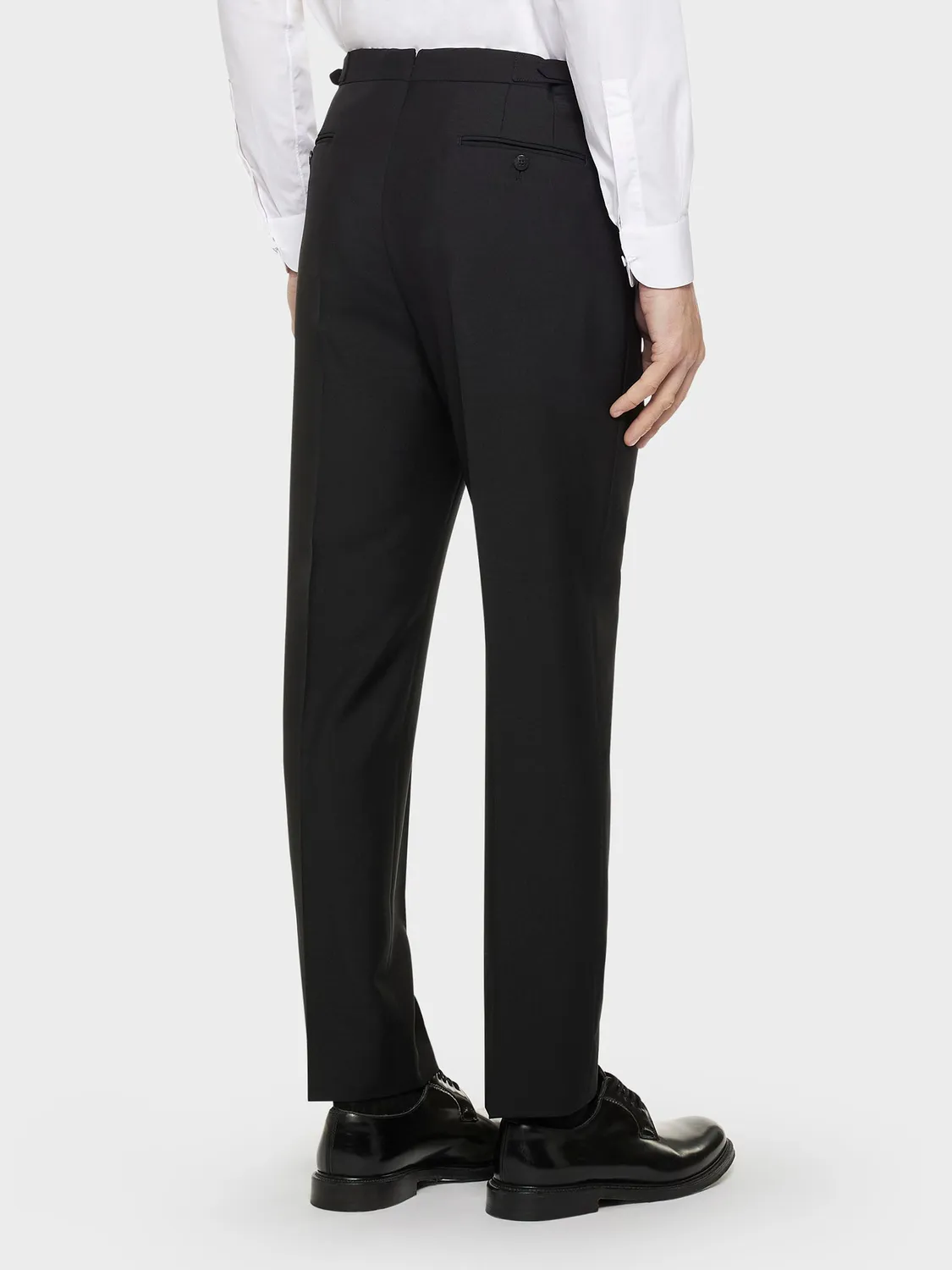 Caruso Norma pantalone lana mohair nero