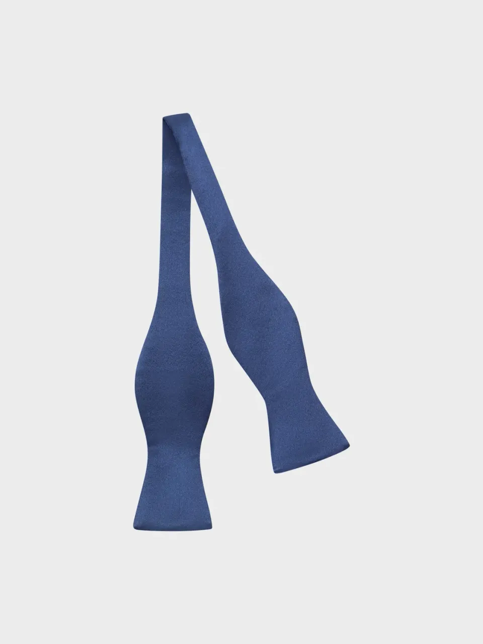 Caruso Manon papillon seta blu da annodare
