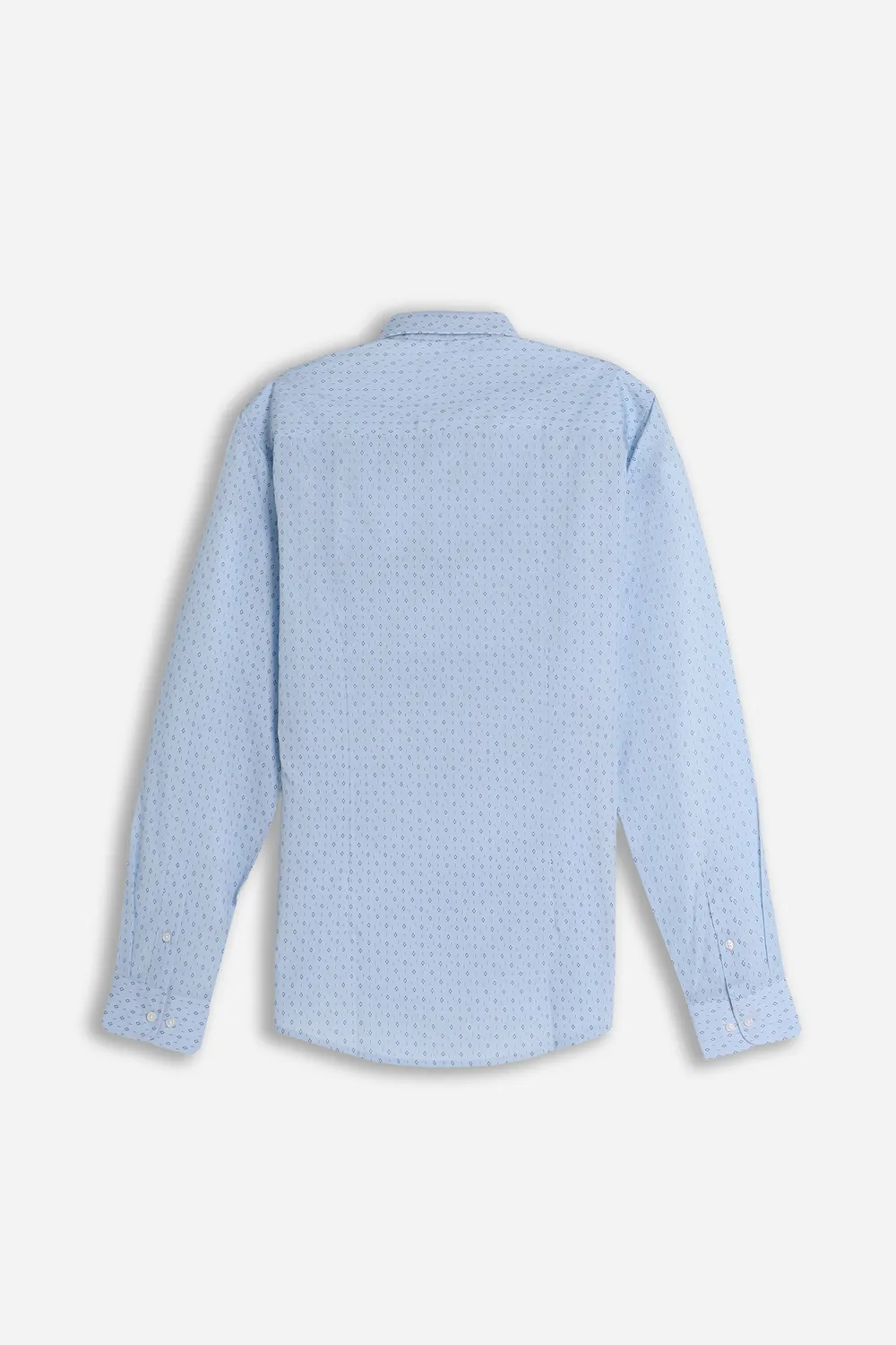 Sonny Bono camicia microfantasia celeste poliestere