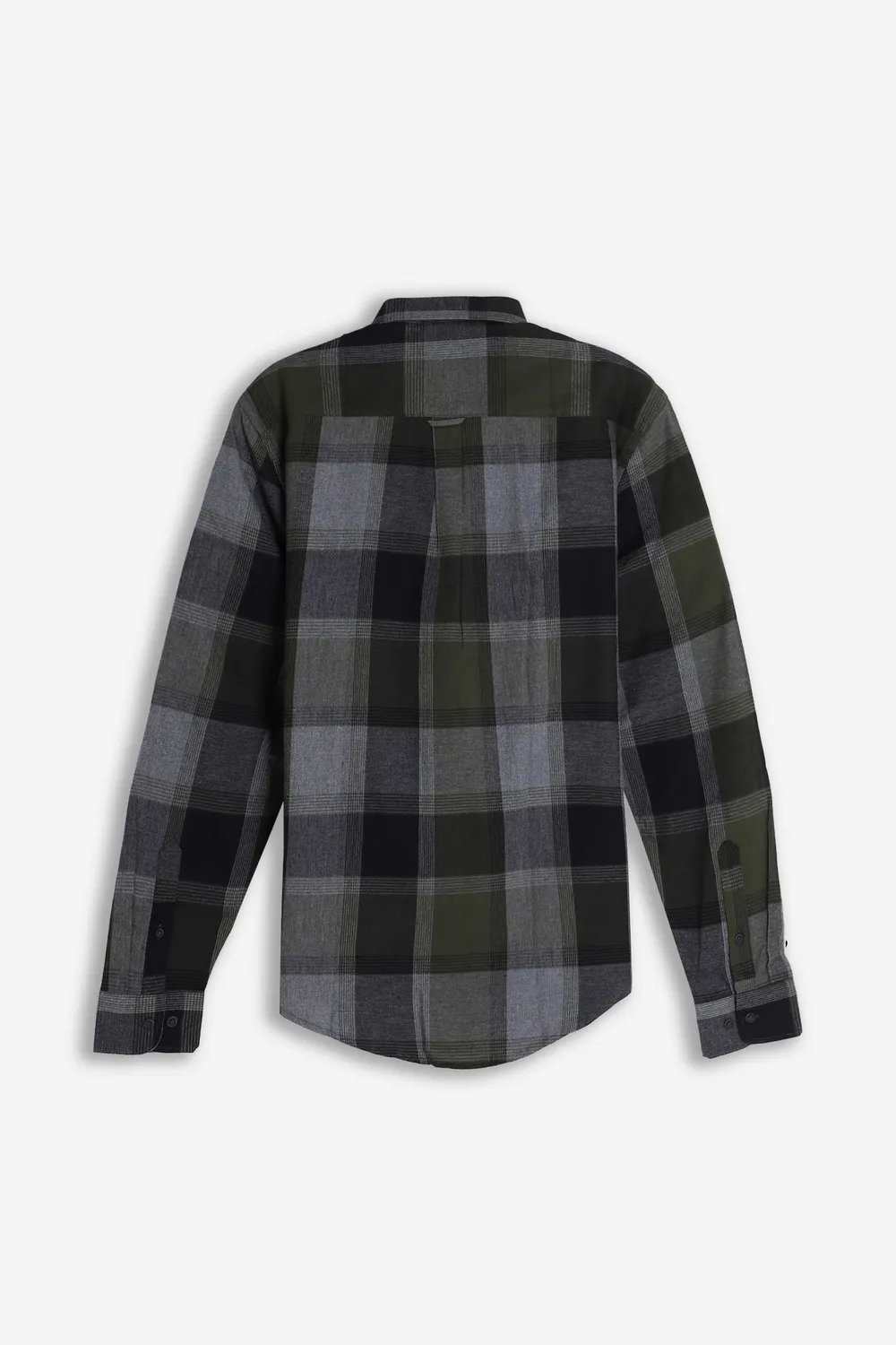Sonny Bono camicia quadri flanella verdone