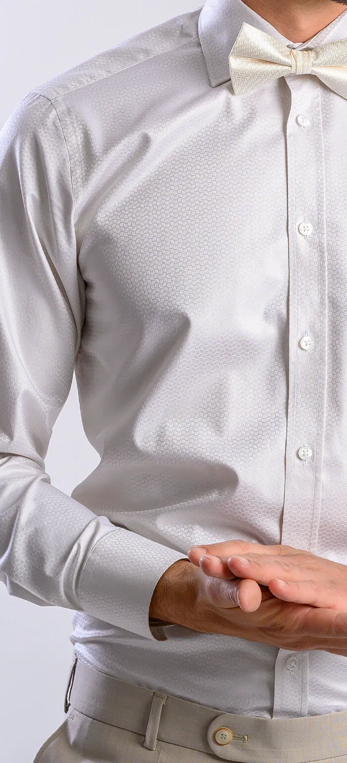 Alain Delon Camicia burro classic fit onde morbide