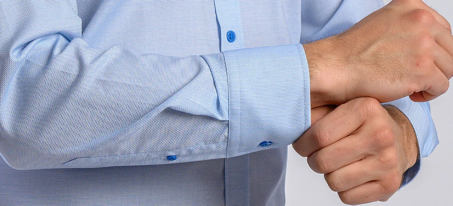 Alain Delon Extra Slim Fit camicia azzurra cotone
