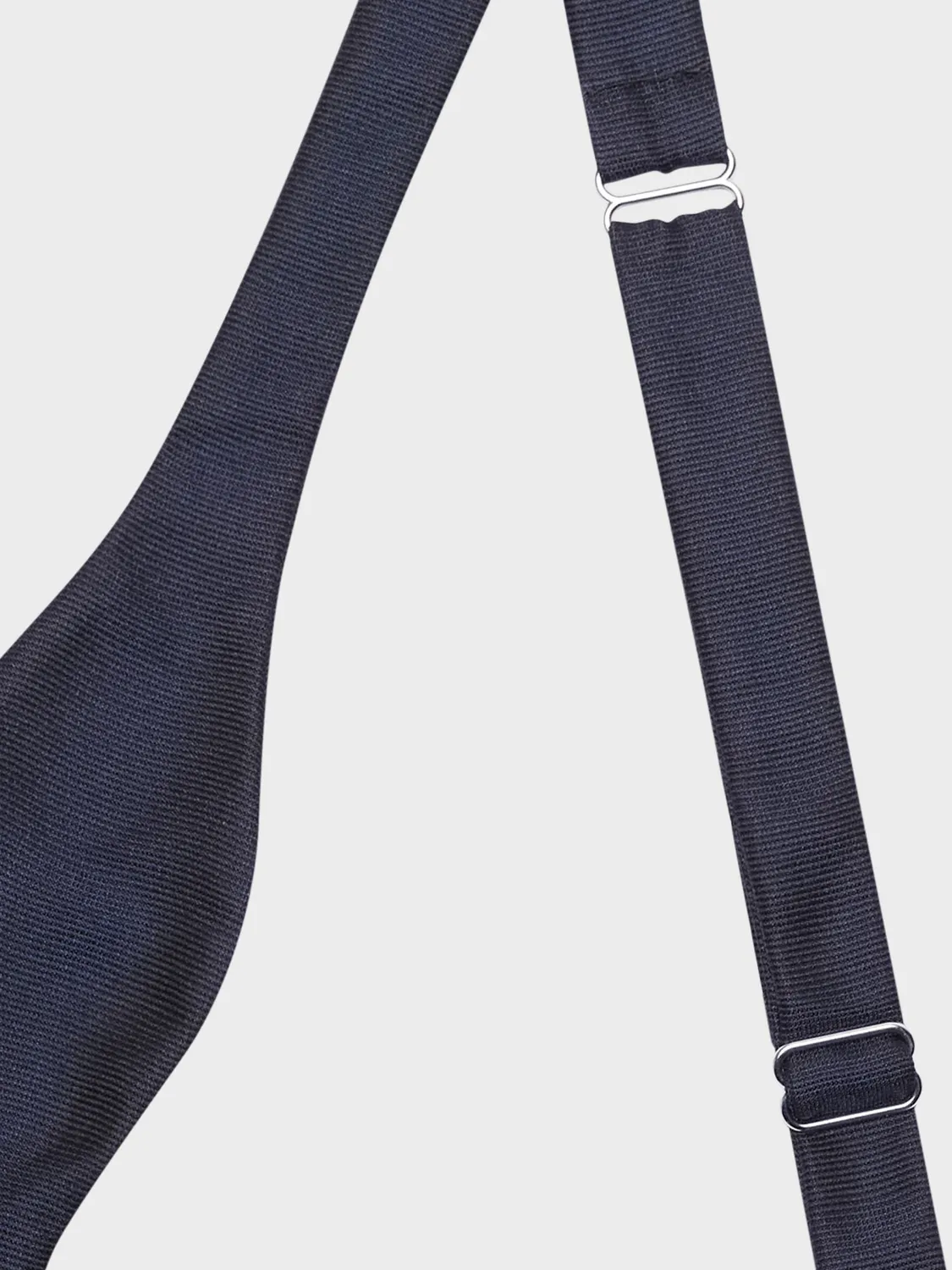 Caruso Manon papillon raso blu navy da annodare