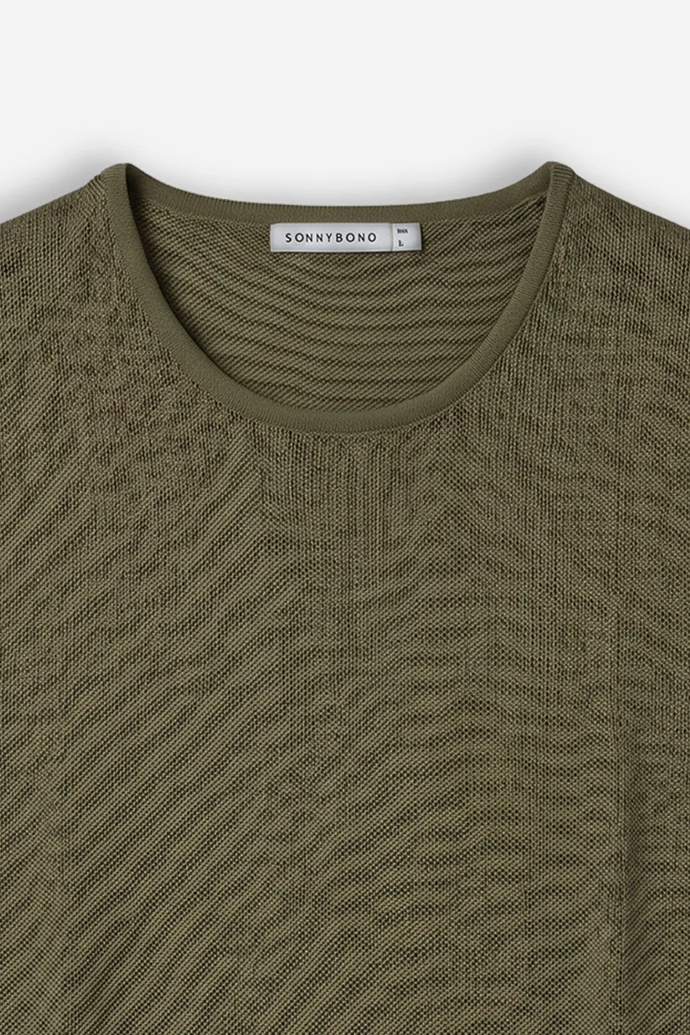 Sonny Bono t-shirt smanicata verde militare