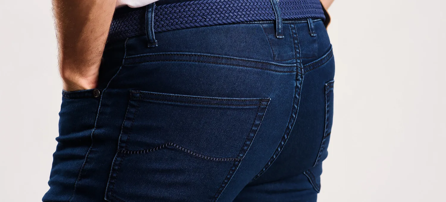 Alain Delon jeans Slim Fit blu scuro elasticizzati