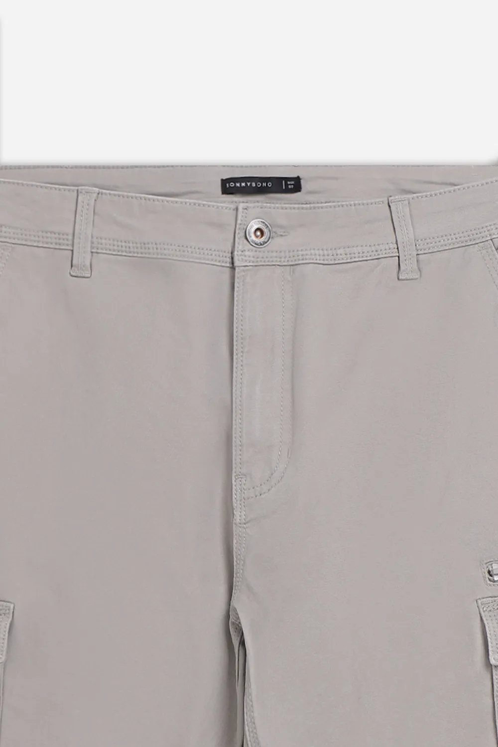 Sonny Bono pantalone cargo basic tortora cotone