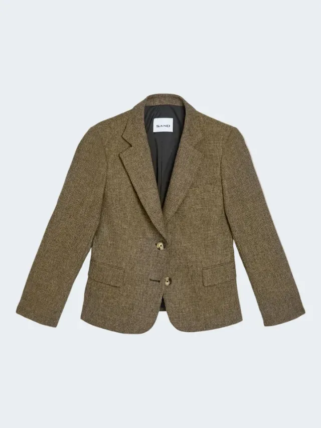 Sand Menswear 6026 Remi Blazer Micro Quadri Elasticizzato