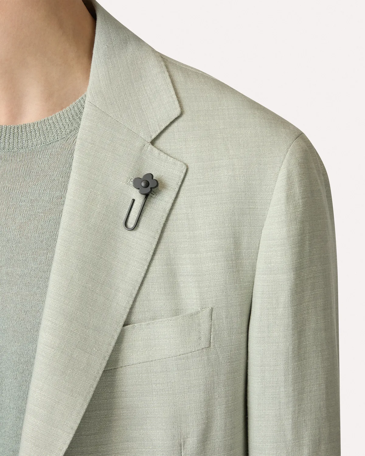Lardini Iconic Giacca Salvia Effetto 3D Uomo