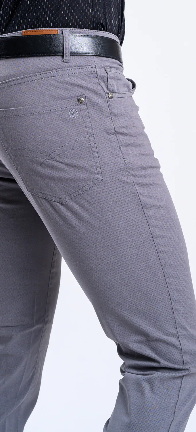 Alain Delon jeans grigi slim fit elasticizzati