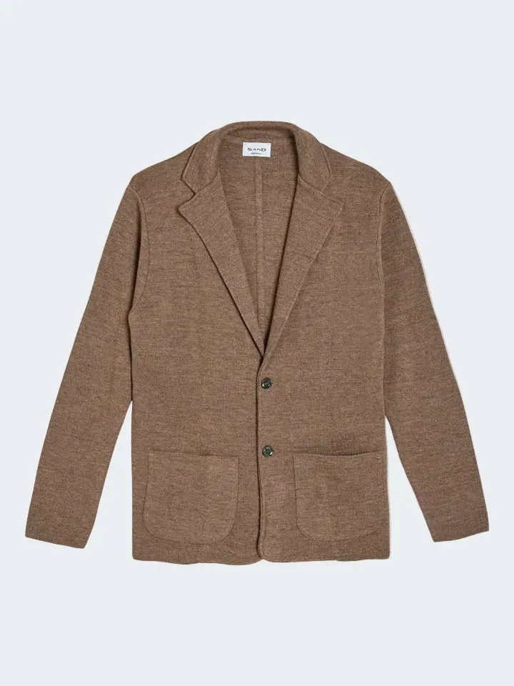 Sand Menswear Milano Milano cardigan knit cammello
