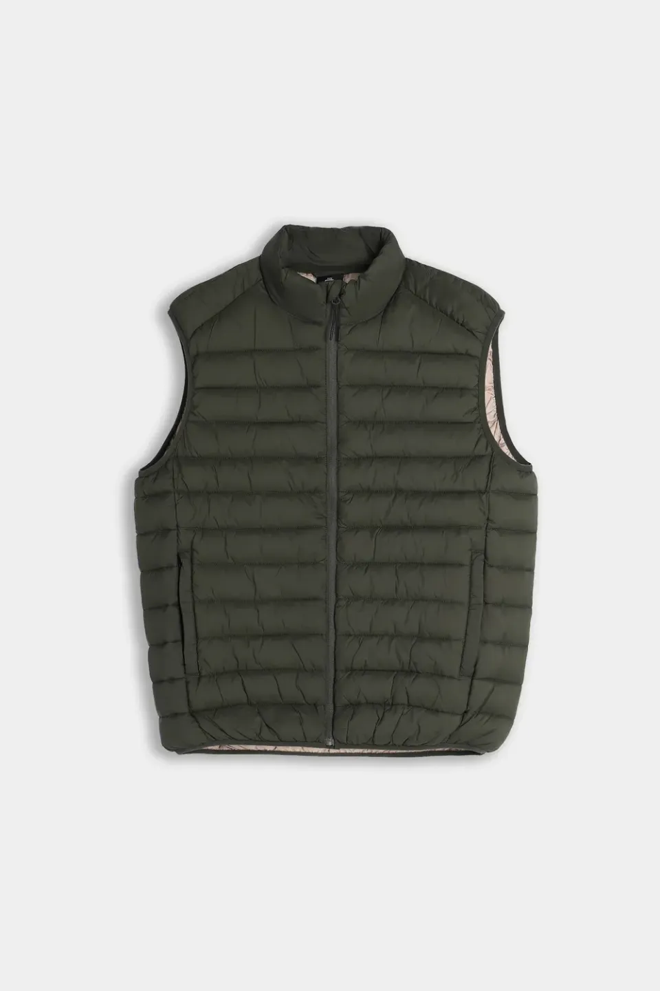 Sonny Bono gilet trapuntato verde militare poliammide