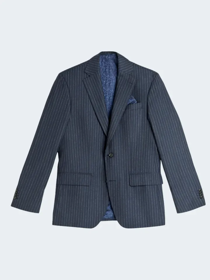 Sand 1874 Star Napoli blazer gessato blu