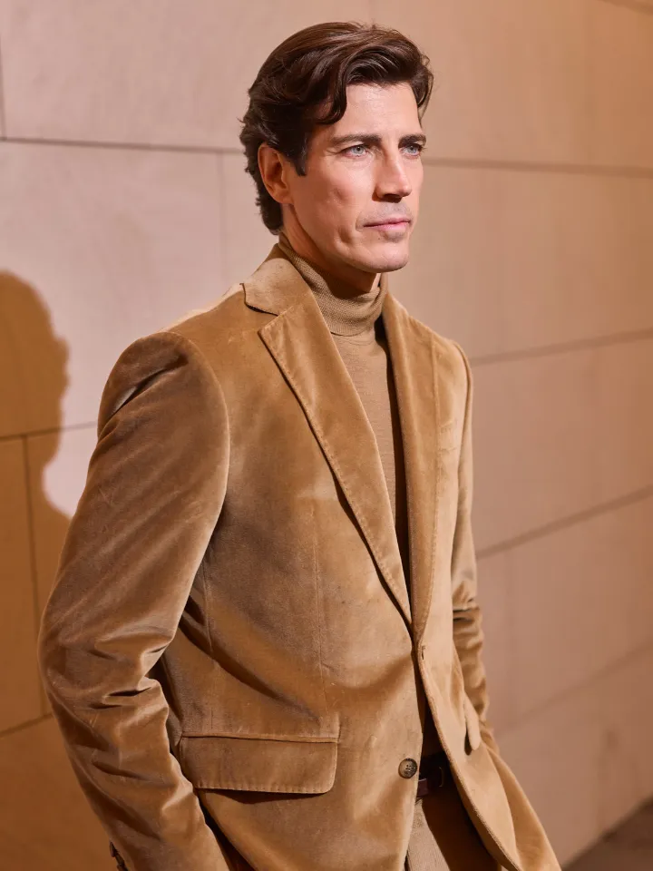 Sand Menswear Sherman Napoli blazer velluto cammello