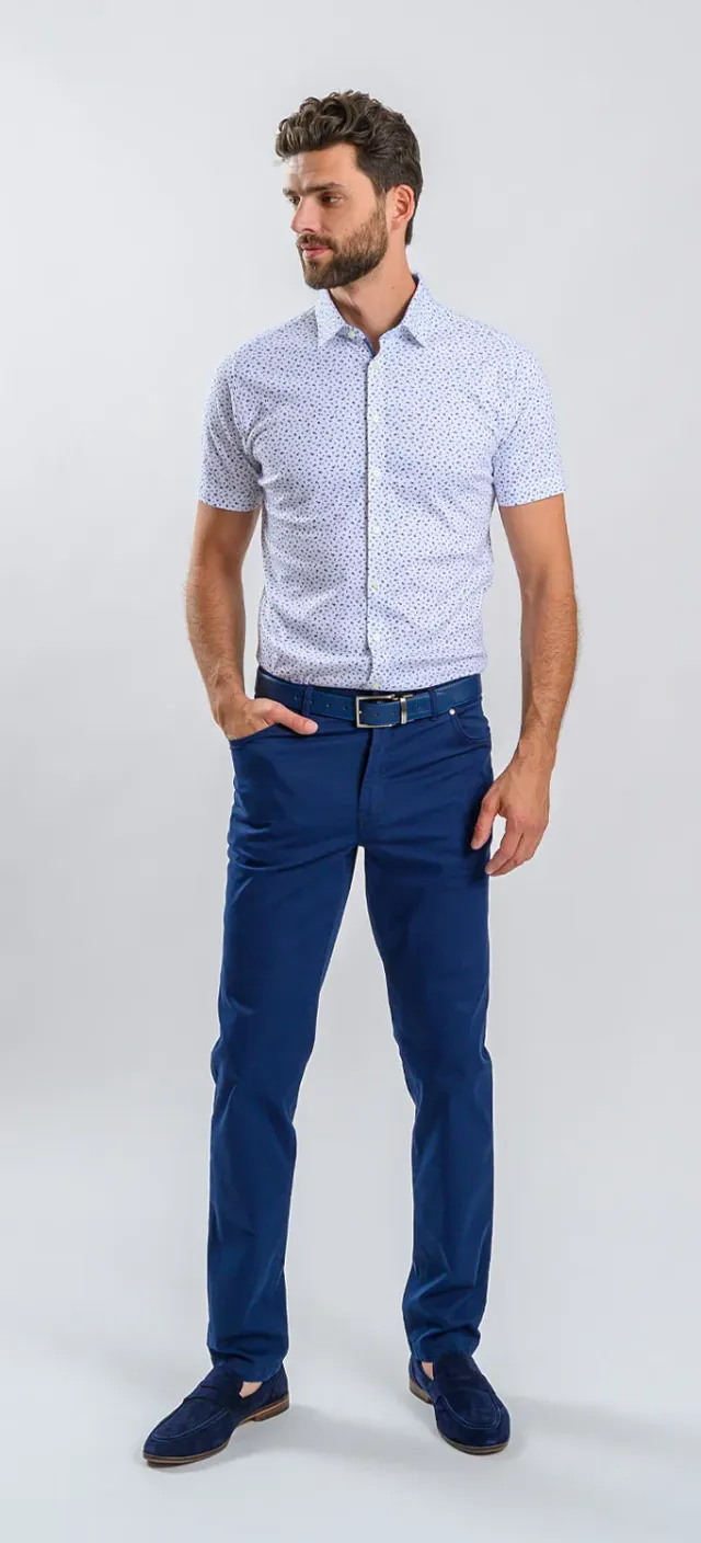 Alain Delon Dark Blue jeans blu scuro slim elasticizzati