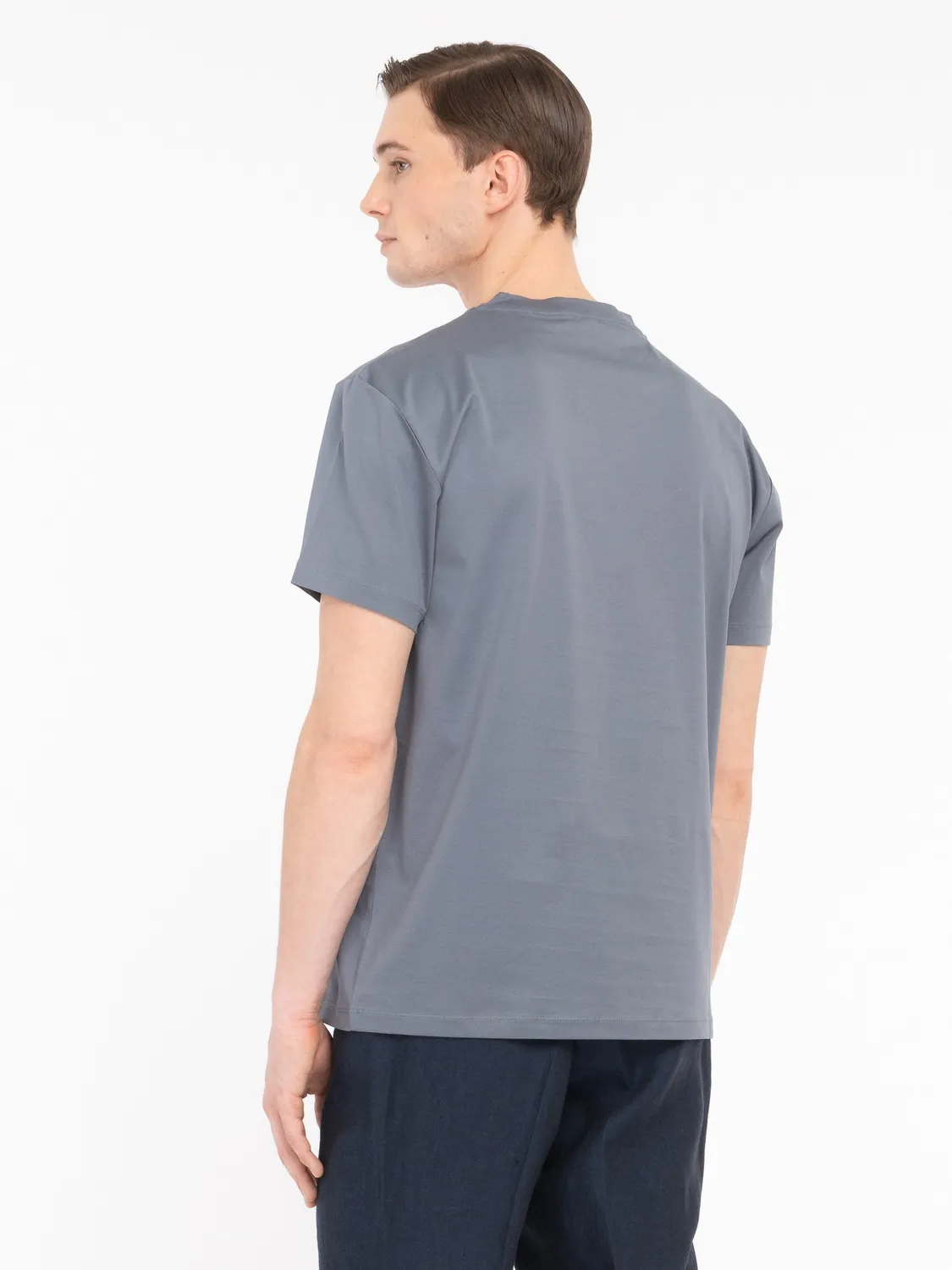 Paoloni T-shirt jersey cotone grigia 100% cotone