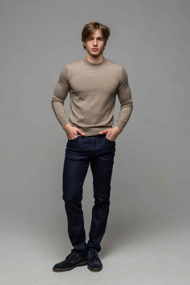 Alain Delon jeans blu classici cotone elasticizzato