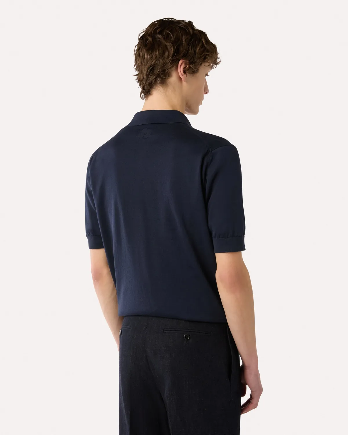 Lardini Polo Blu Maglia Cotone Uomo Superpiuma