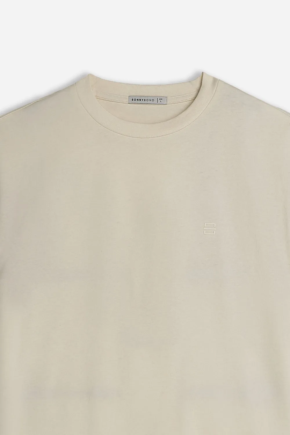 Sonny Bono HA 08209TS 126 T-Shirt Girocollo Beige Cotone