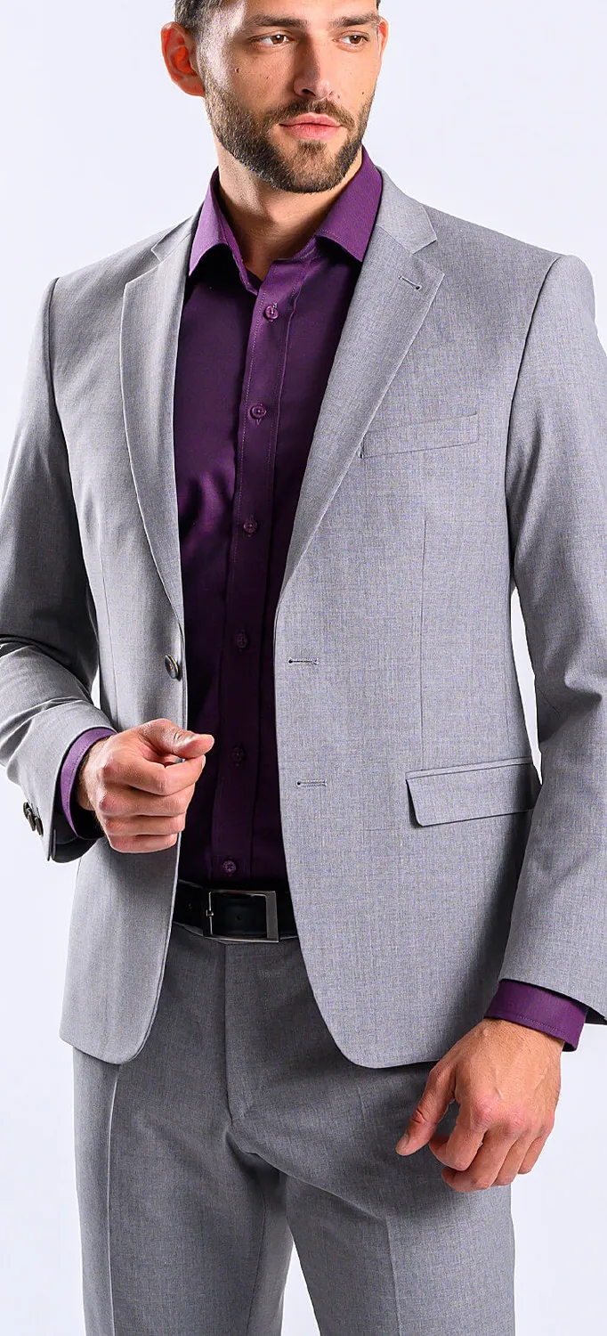 Alain Delon Completo Slim Grigio Elasticizzato 50