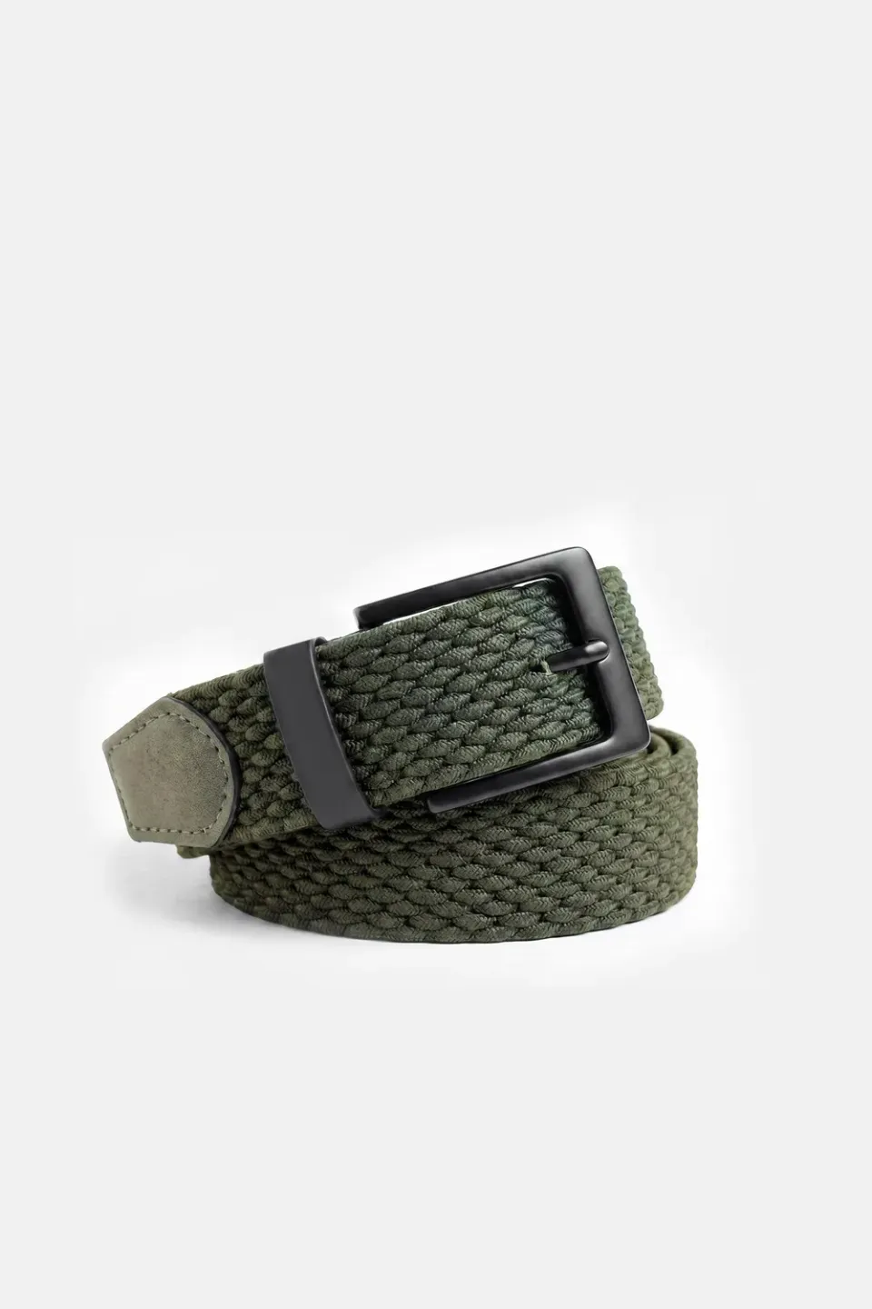 Sonny Bono cintura corda elastica verde militare fibbia