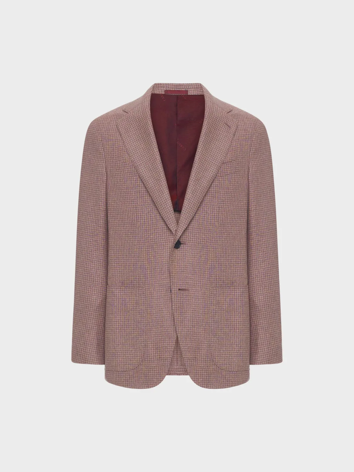 Caruso Aida giacca seta rosa pied-de-poule