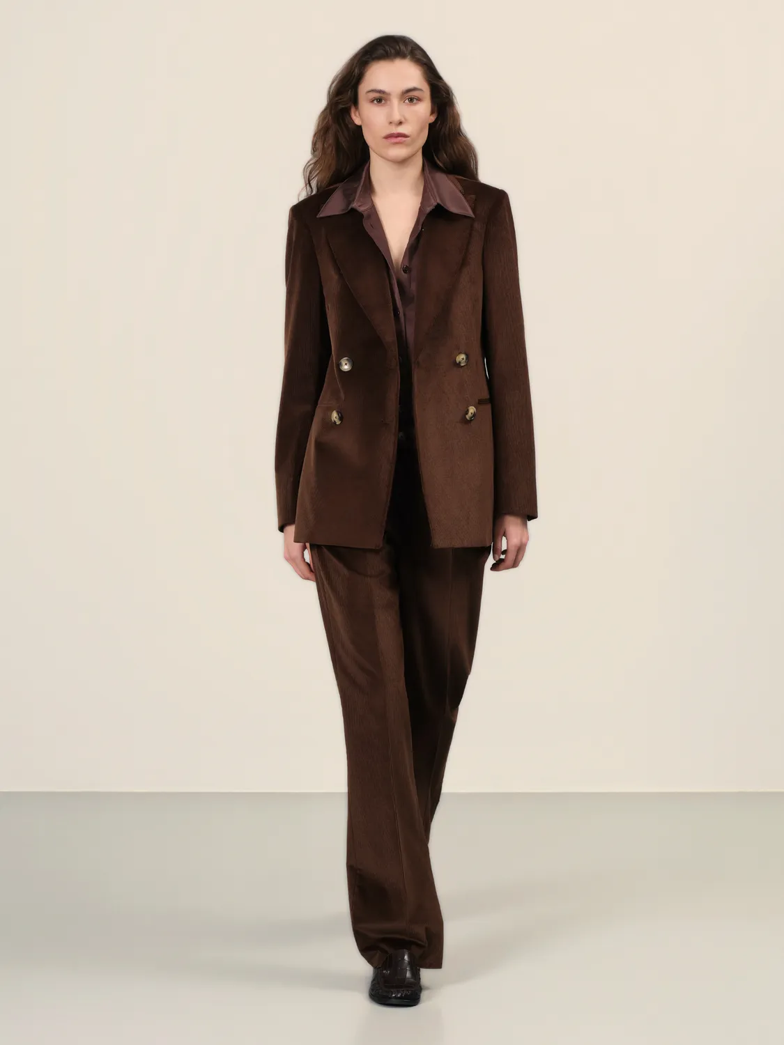 Sand Menswear 2590 Dori pantalone velluto marrone dritto
