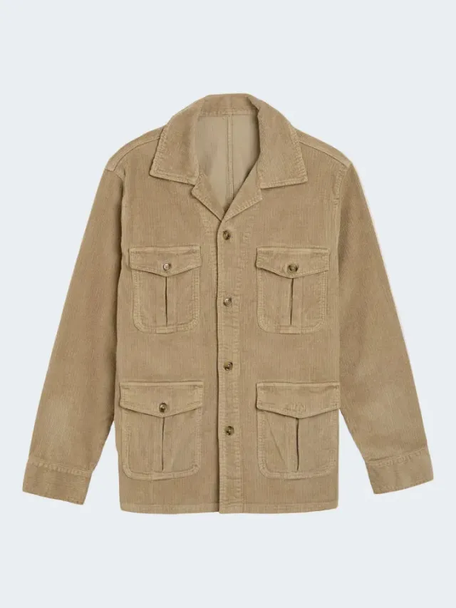Sand Menswear Anders Safari 0778 sopracamicia cammello chiaro
