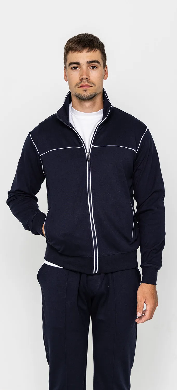 Alain Delon Felpa Blu Navy Slim Fit M morbida