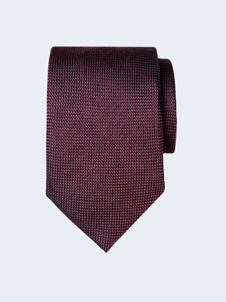 Sand Menswear T491 cravatta seta rosso scuro 8 cm