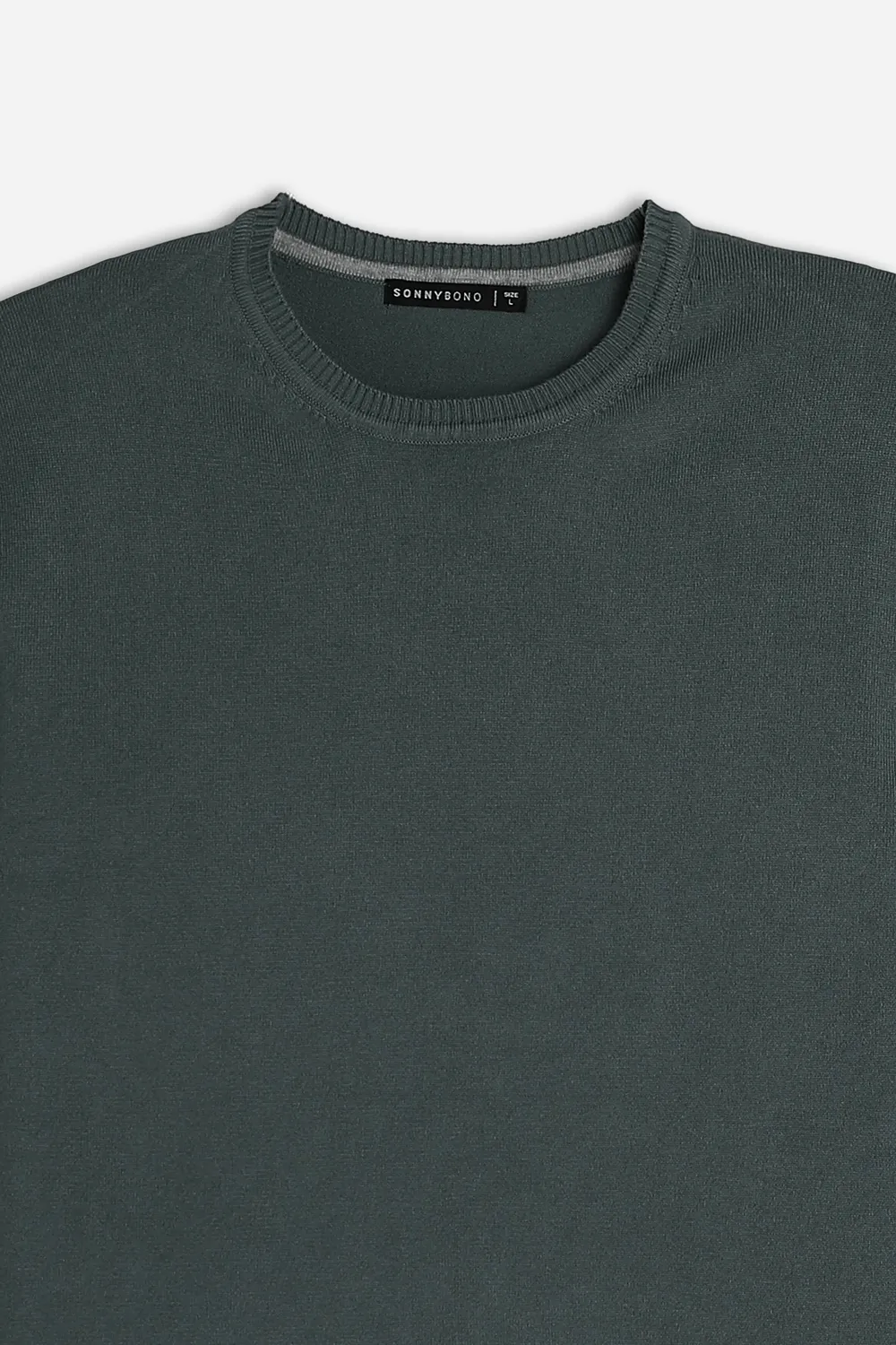 Sonny Bono Maglia Girocollo Basic Verde Bosco