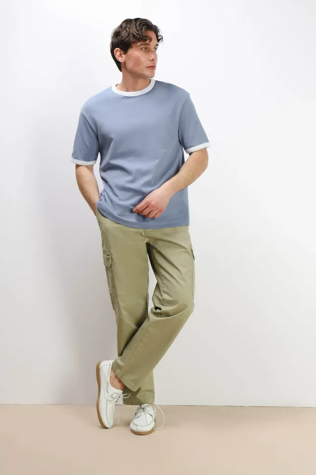 Sonny Bono Pantalone Tasconi Laterali Kaki