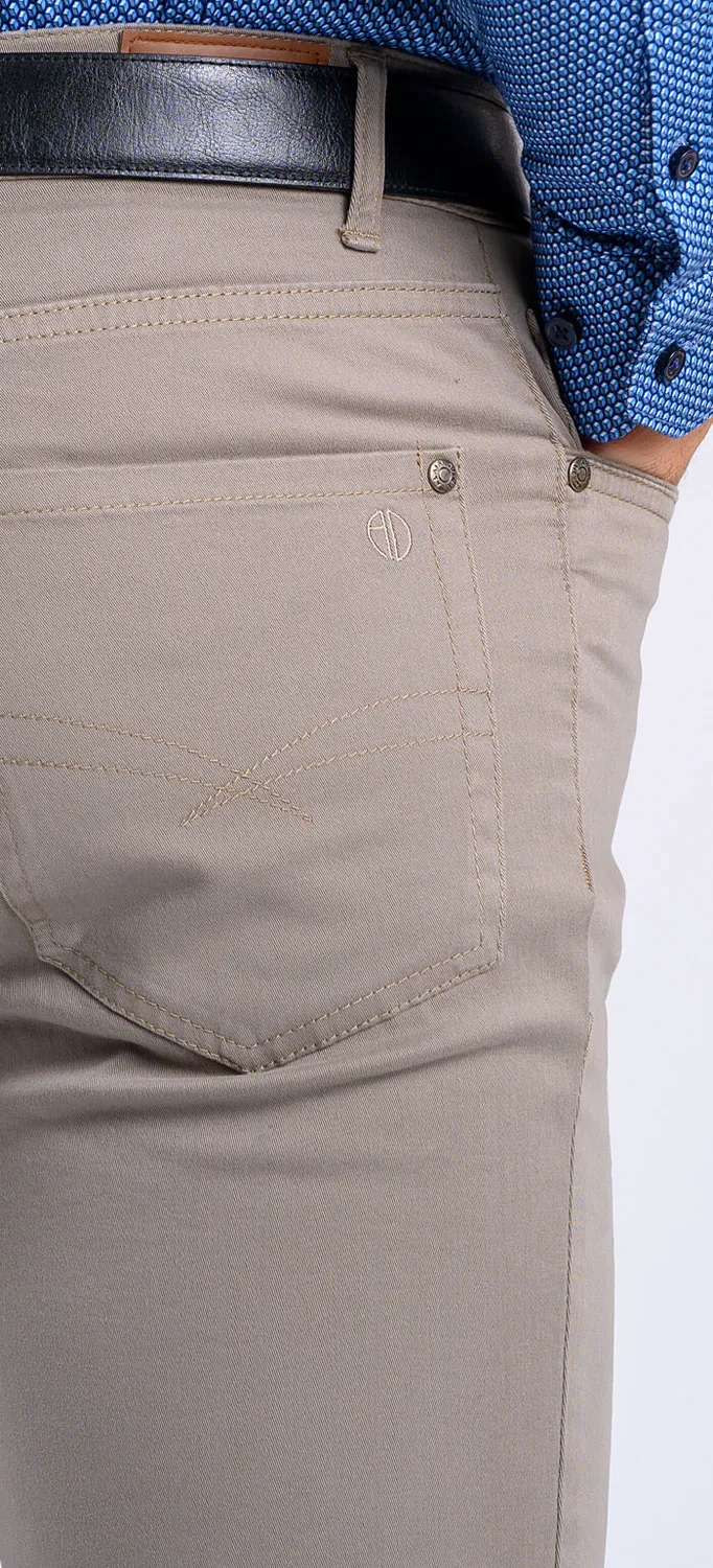 Alain Delon jeans grigio chiaro slim fit elasticizzati