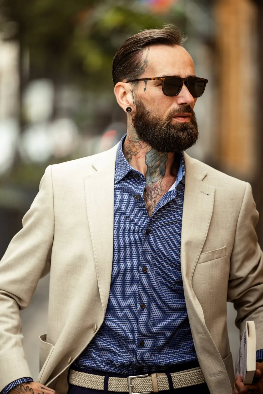 Alain Delon blazer beige lino lana taglia XL leggera