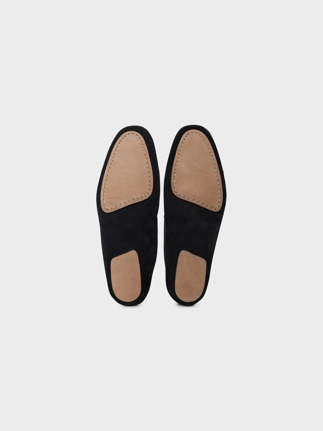 Caruso City Slipper Camoscio Vitello Blu Minimal