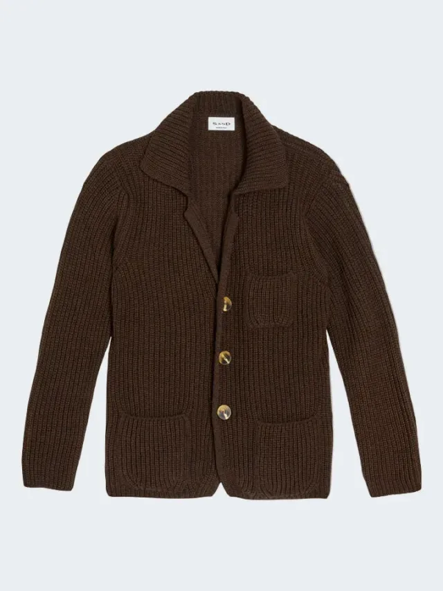 Sand 5632 Dean cardigan marrone bottoni
