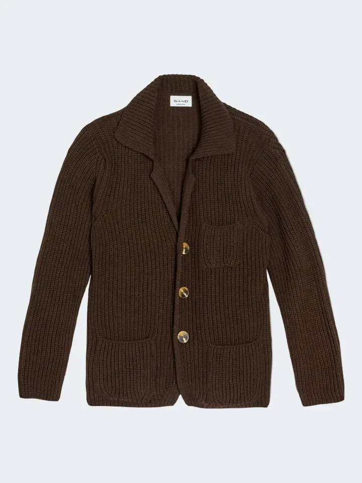 Sand 5632 Dean cardigan marrone bottoni