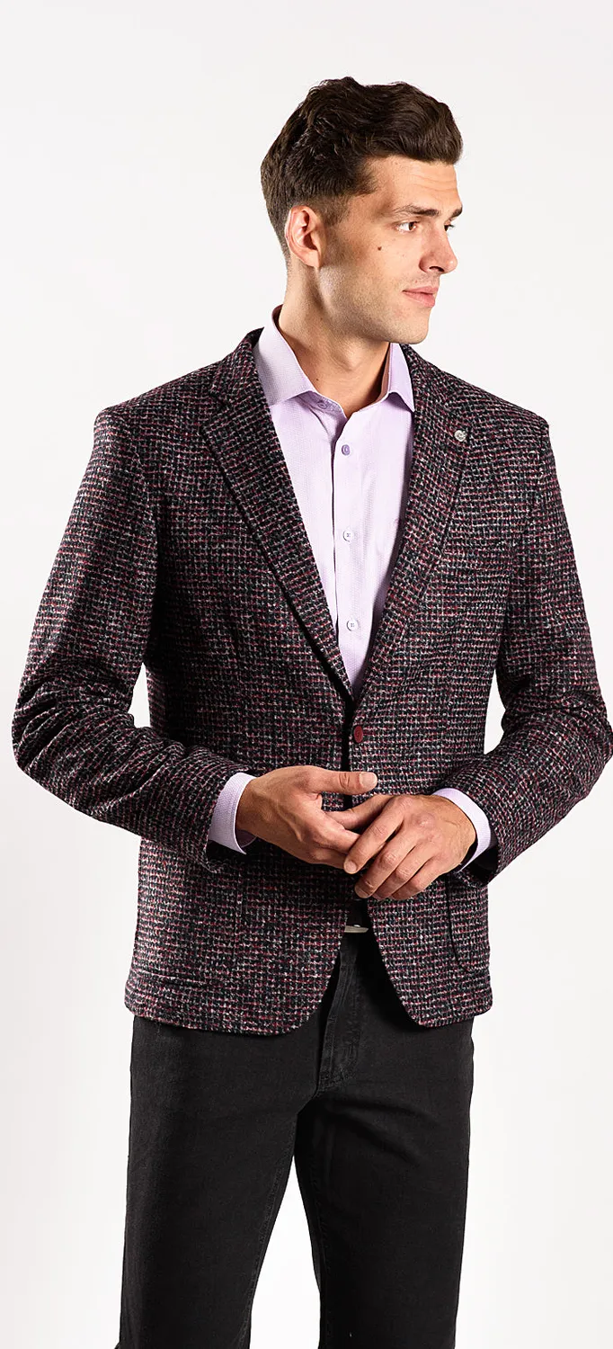 Alain Delon giacca maglia autunnale slim fit 27