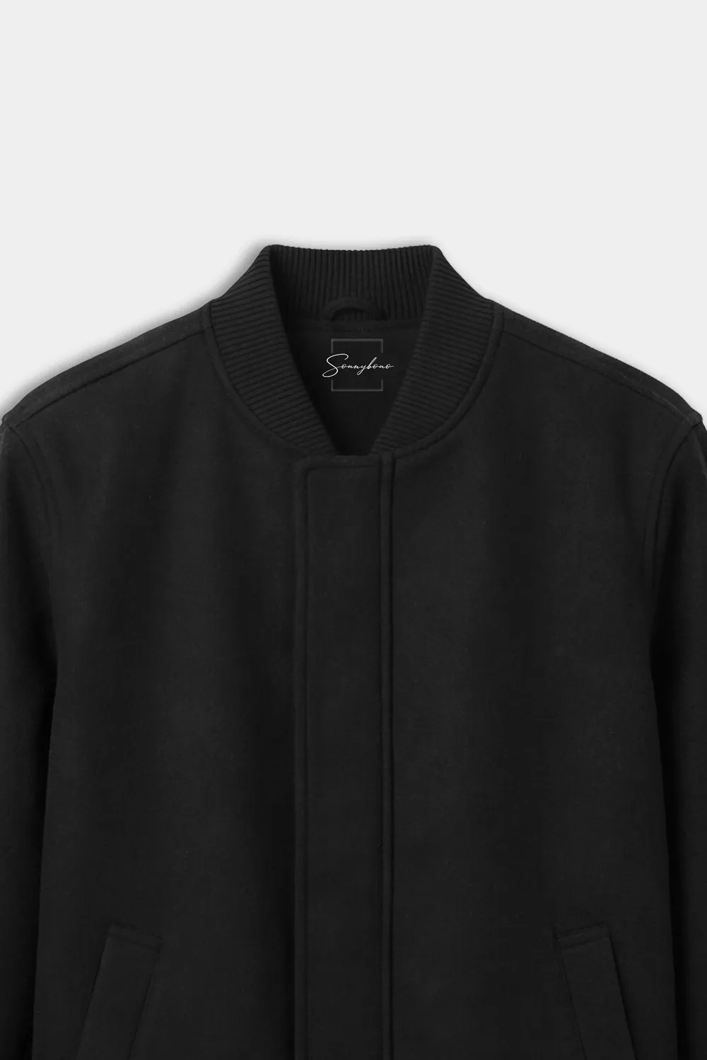 Sonny Bono Bomber Panno Nero Giubbotto WA 05169GB