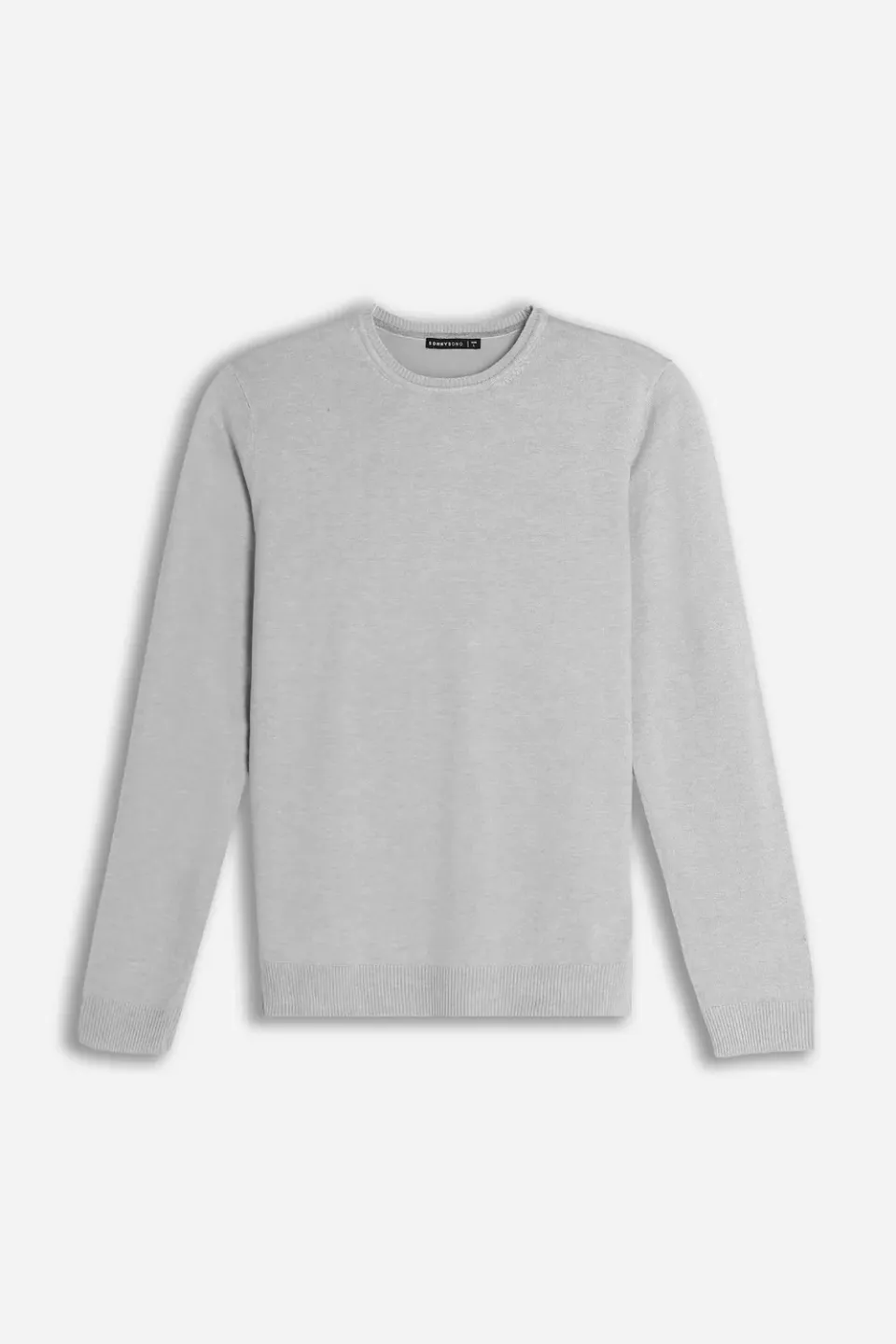 Sonny Bono Basic Maglia Girocollo Grigio Chiaro
