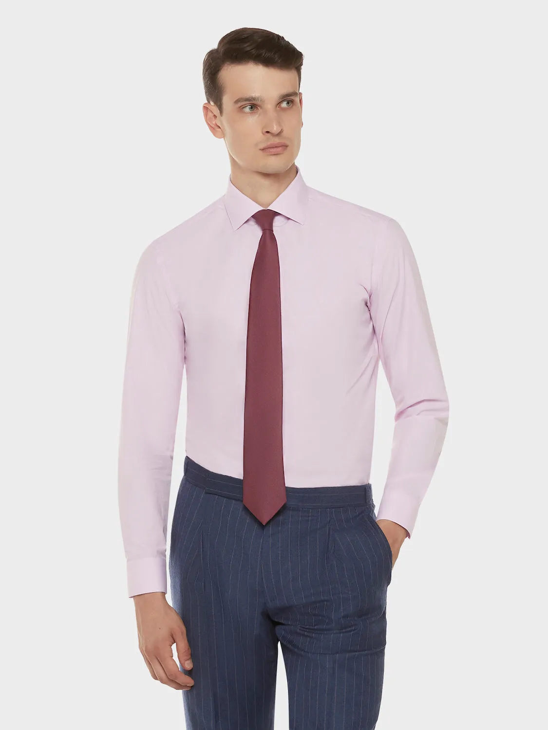 Caruso Cravatta in Cashmere e Seta Rosa