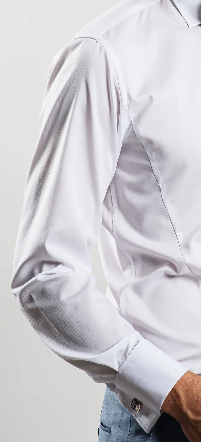 Alain Delon Extra Slim Fit camicia bianca cotone