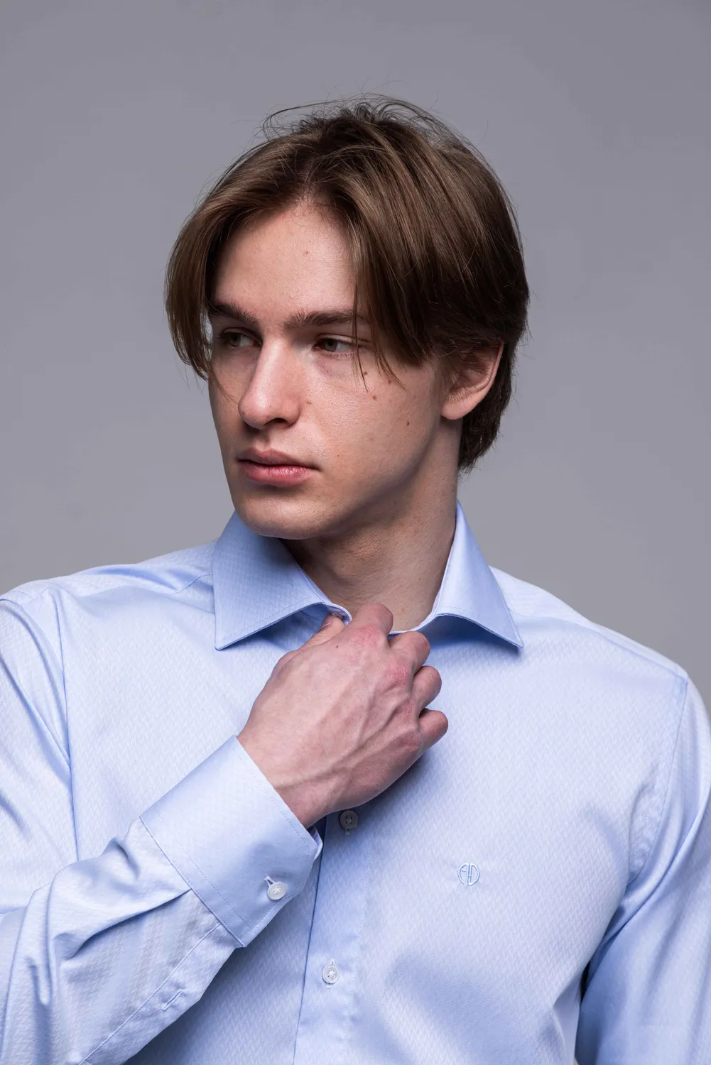 Alain Delon camicia 13447-R-PR elegante cotone