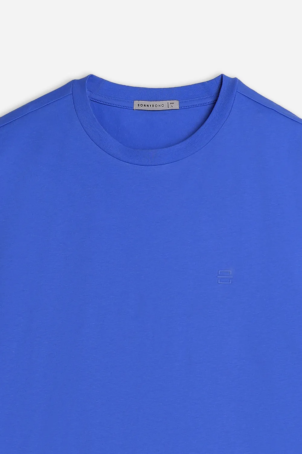 Sonny Bono Basic t-shirt royal con dettaglio lato