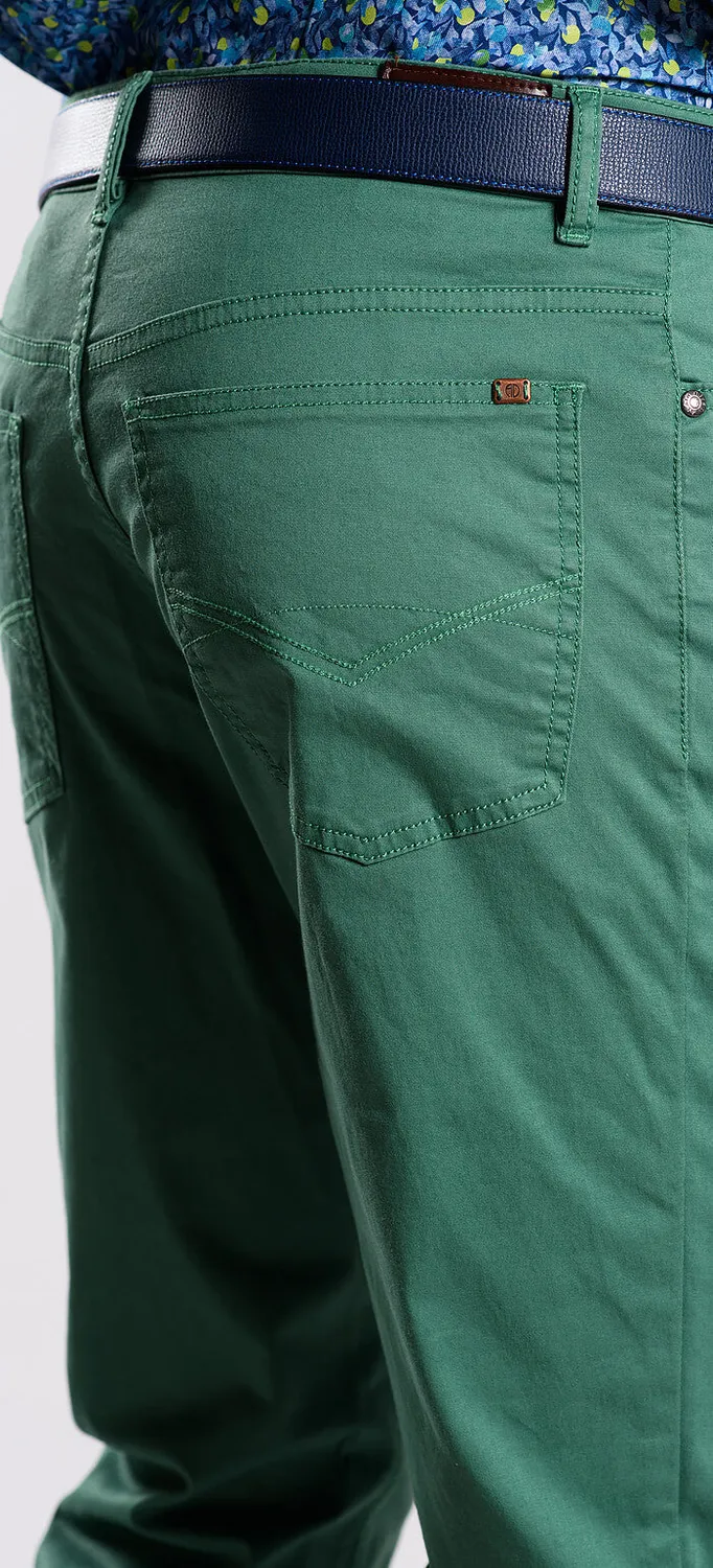 Alain Delon pantaloni verdi cotone 34/34