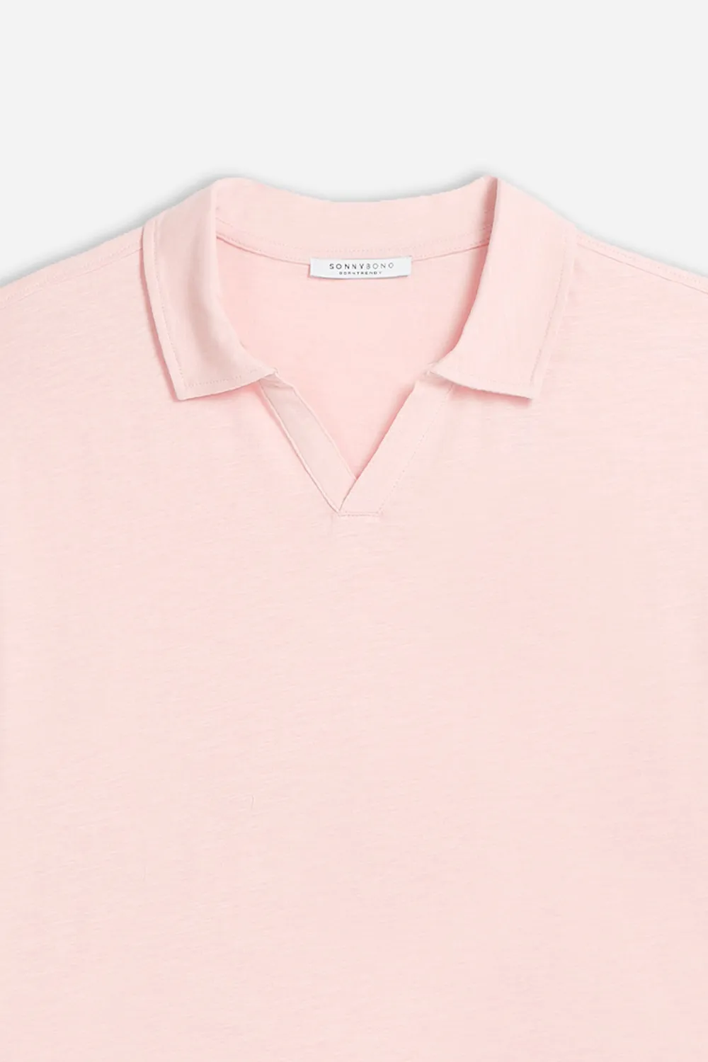 Sonny Bono polo slub collo derby rosa 100% cotone