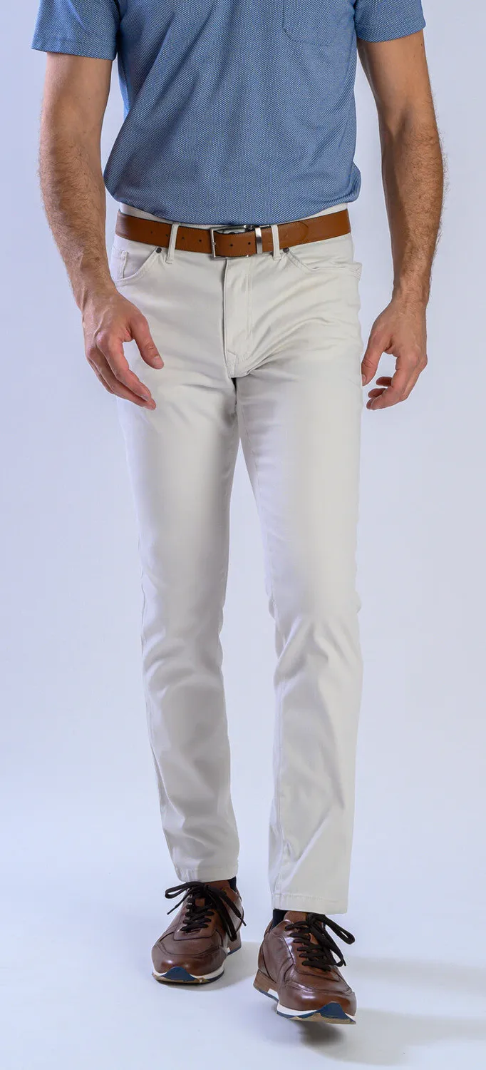 Alain Delon pantalone casual slim fit cotone lyocell
