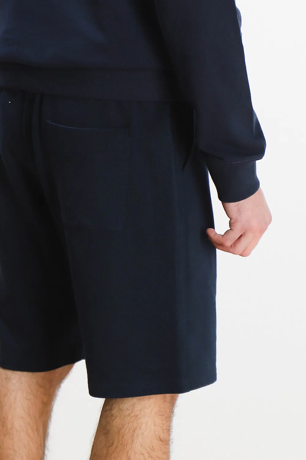 Sonny Bono Basic bermuda in felpa blu 100% cotone
