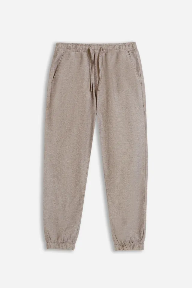 Sonny Bono Pantaloni Elastico Fango Cotone Lino