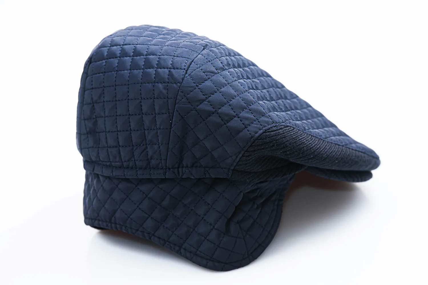 Alain Delon Blue Cap berretto invernale blu imbottito M